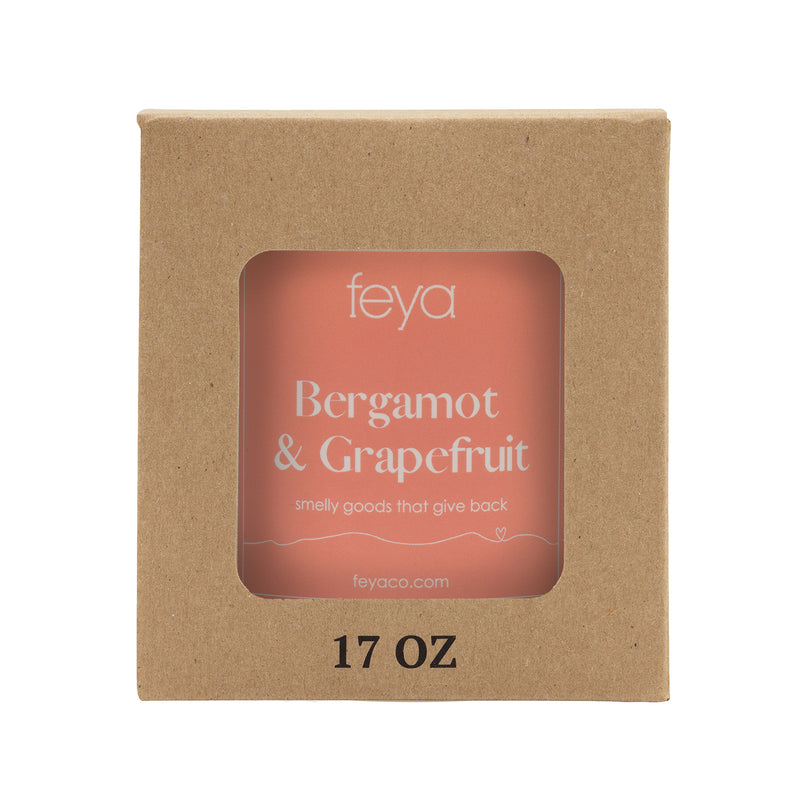 Feya Bergamont & Grapefruit 17 oz Candle with box