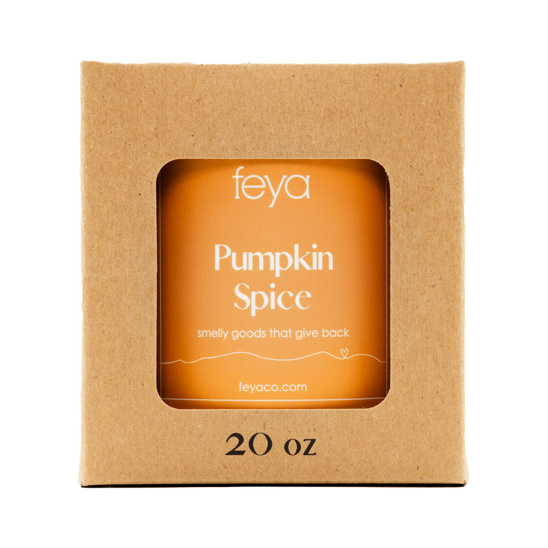 Feya Pumpkin Spice 20 oz Candle with box